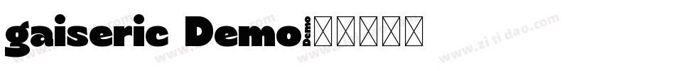 gaiseric Demo字体转换